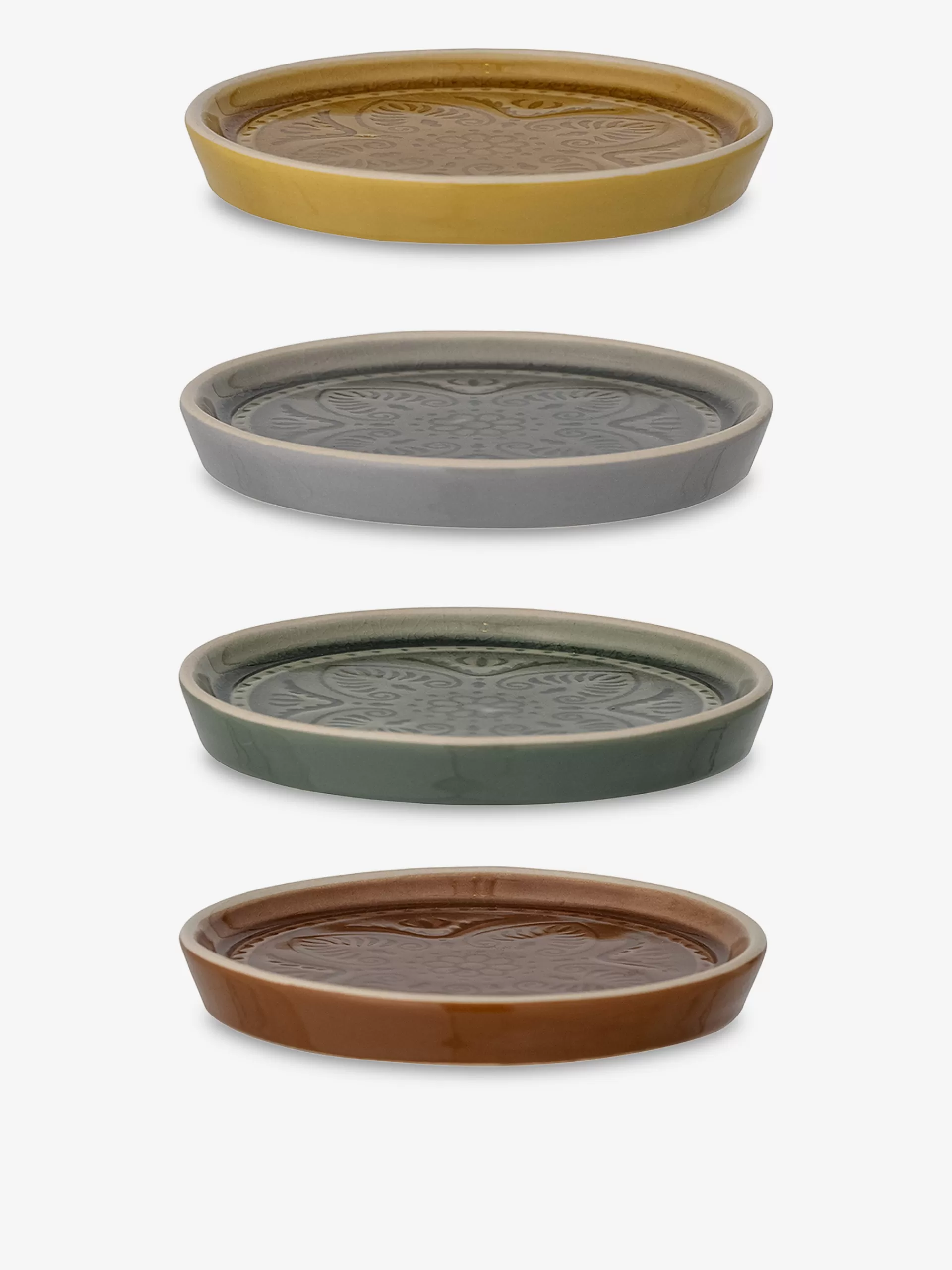 4 Assiettes Retro S Gres<BENSIMON Store