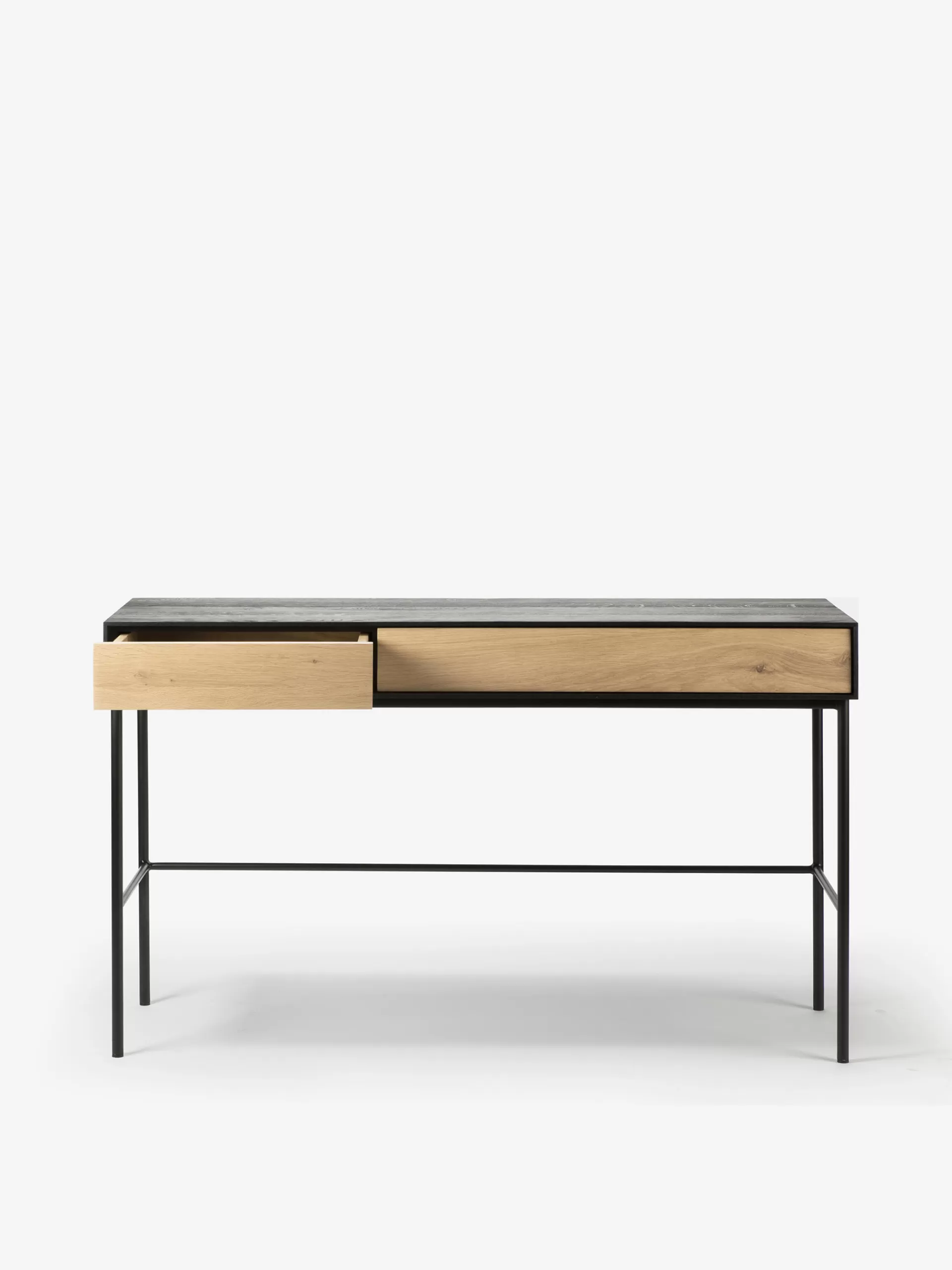 Bureau Blackbird En Chene Verni -2 Tiroi...<BENSIMON Sale