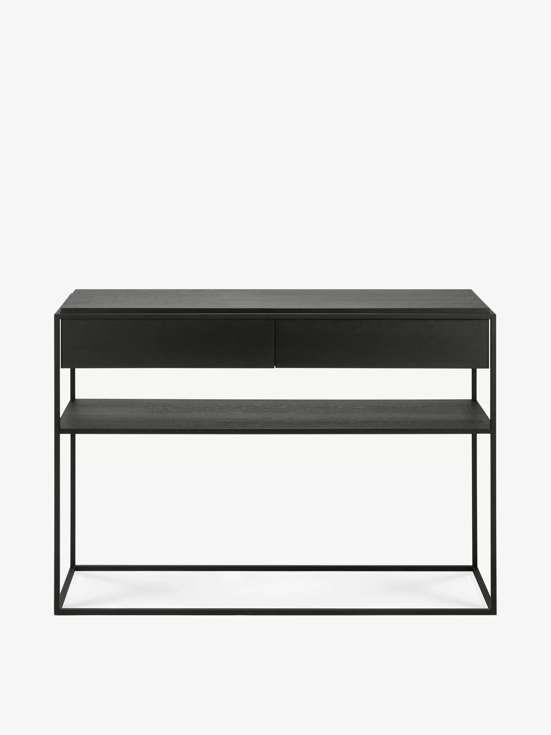 Console Monolit En Chene Noir - 2 Tiroir...<BENSIMON Shop