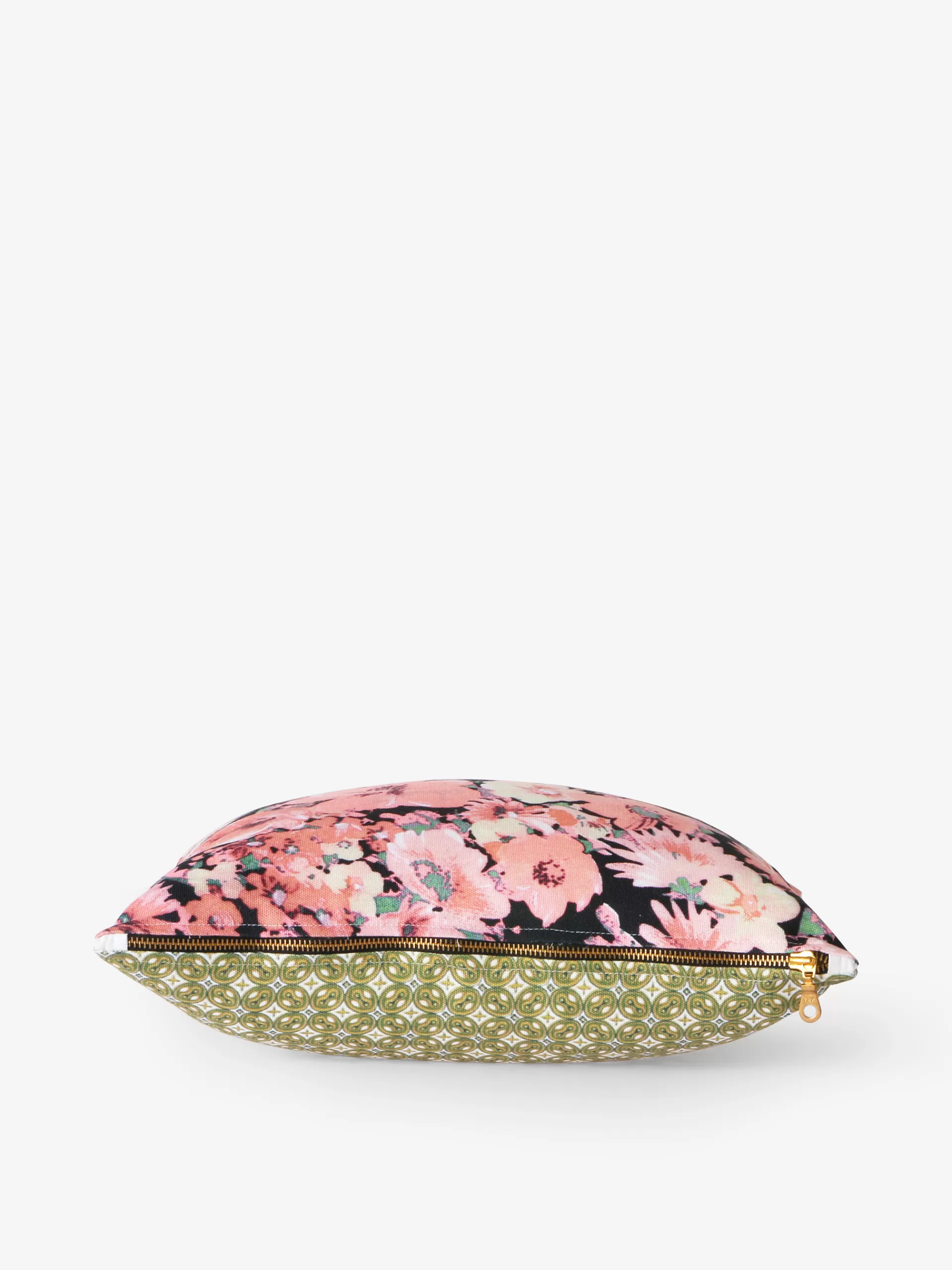 Coussin Bicface Retro Vert Rose<BENSIMON Shop