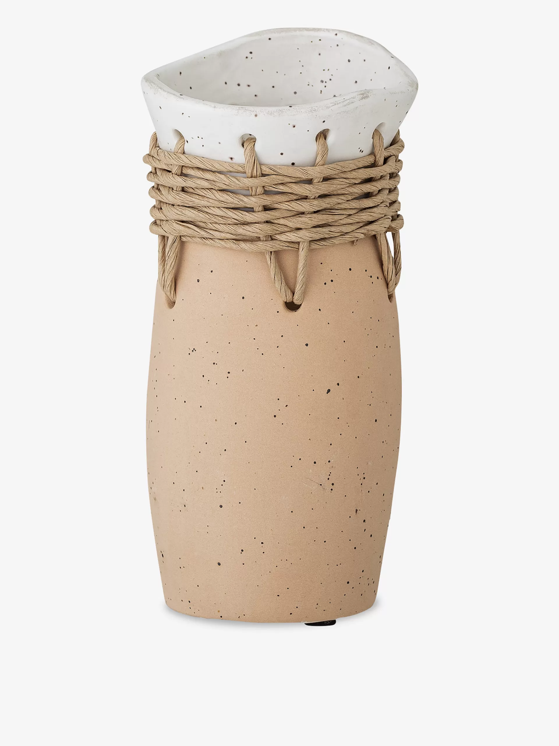 High Ceramic Rope Vase D11 H22<BENSIMON Store