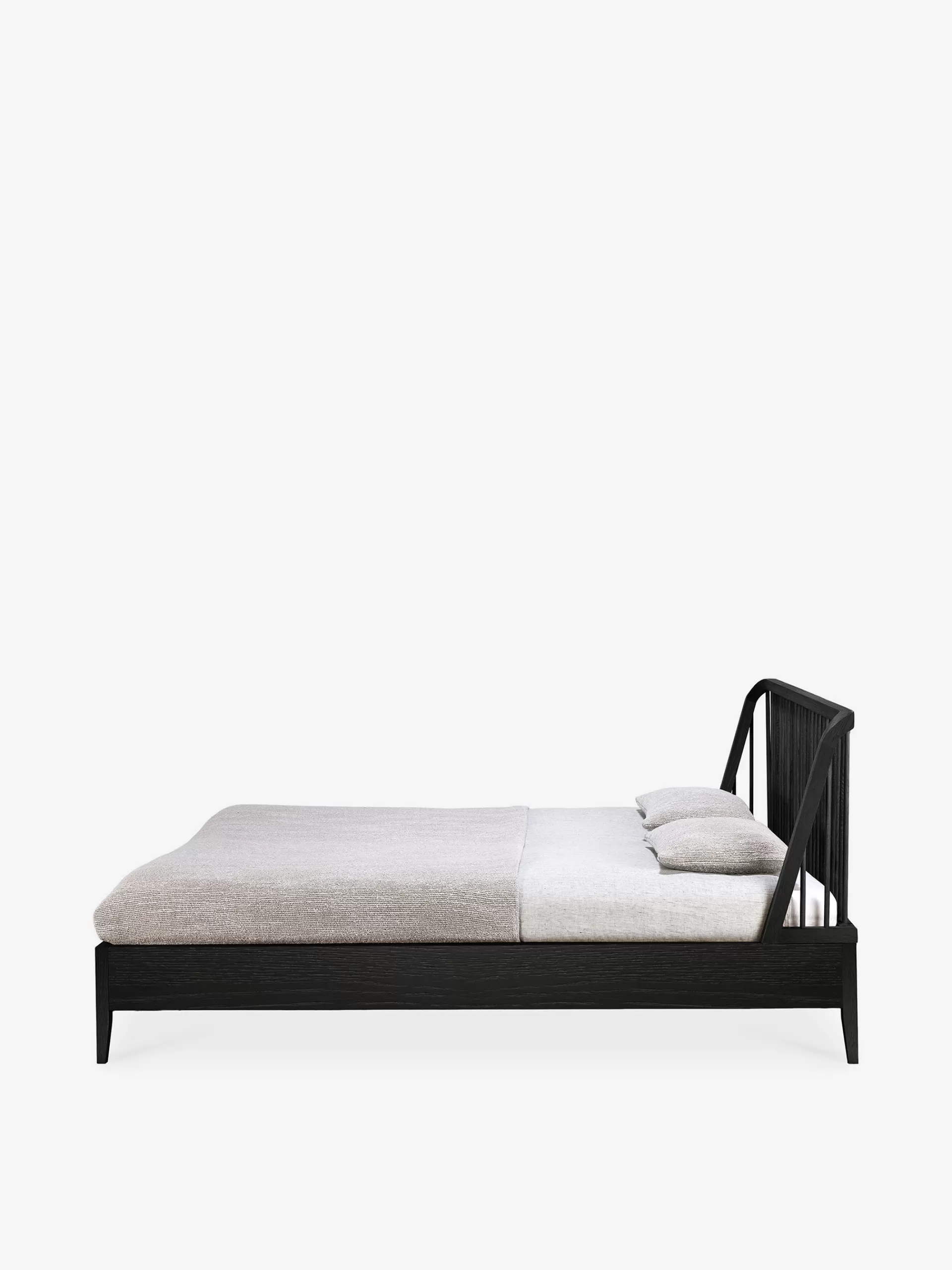 Lit Spindle En Chene Noir - 180/200 Cm<BENSIMON Discount