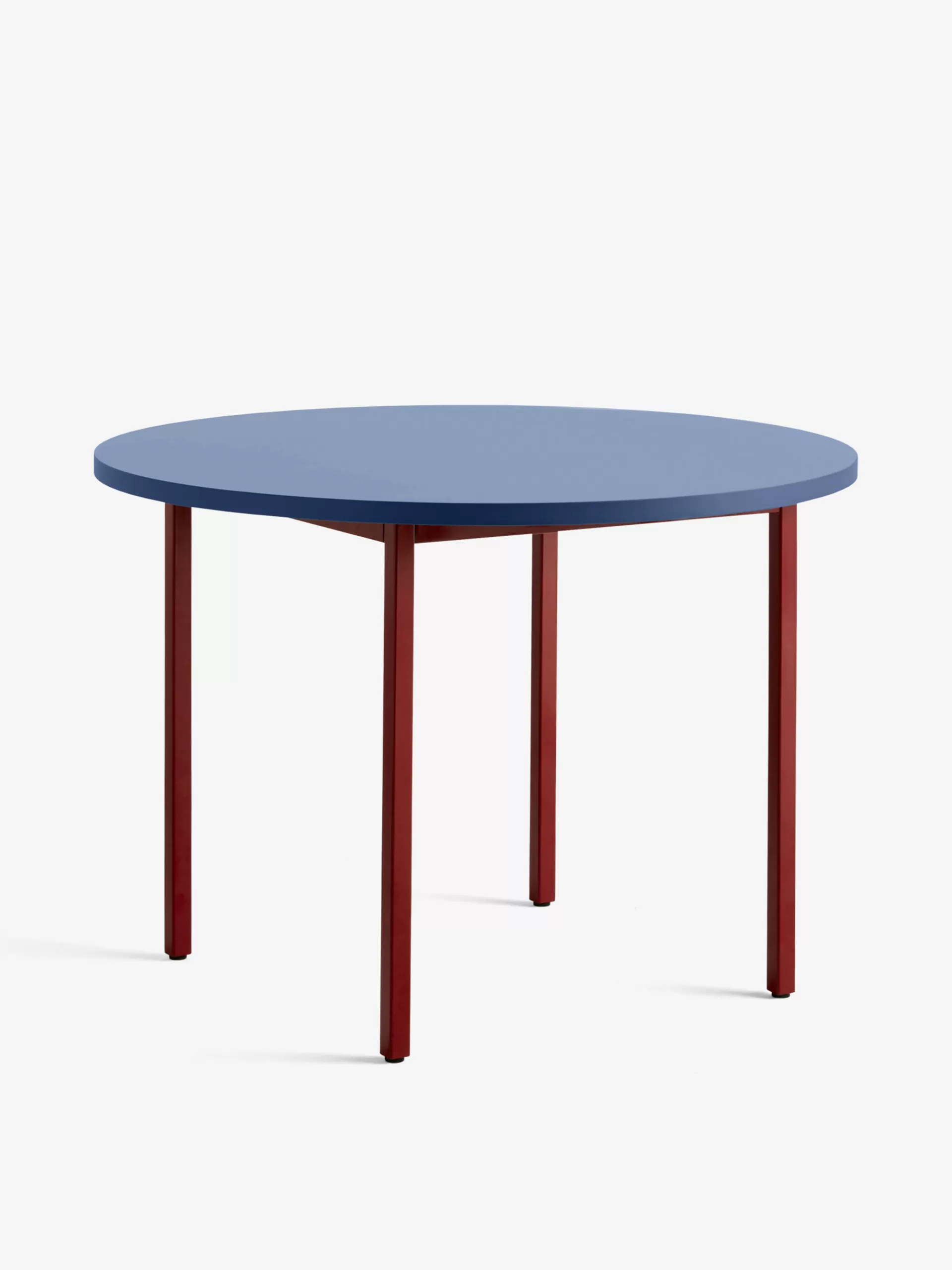 Table Bicolore Bleu Pied Bordeaux D105<BENSIMON Clearance