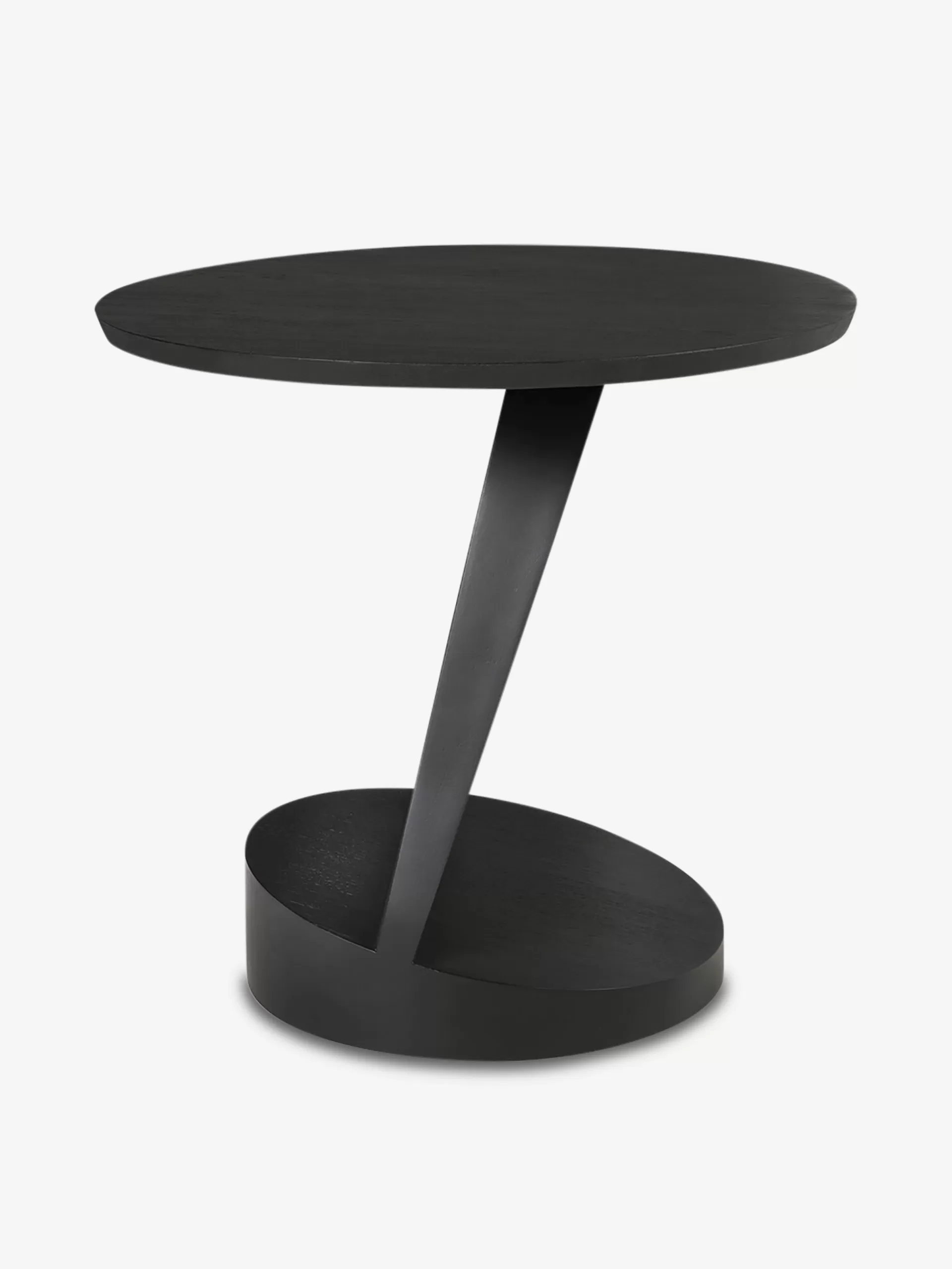 Table D'appoint Oblic En Teck Noir D52 C...<BENSIMON Cheap