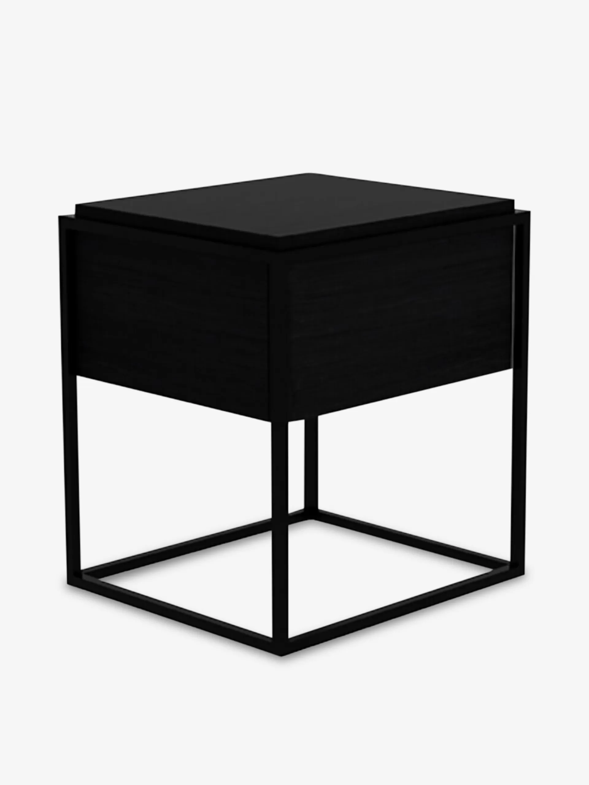 Table De Chevet Monolit En Chene Noir<BENSIMON New