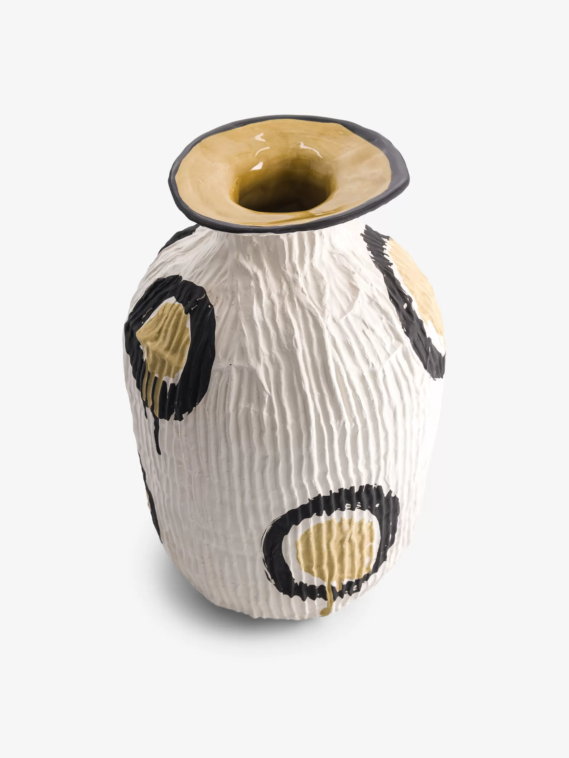 Vase Effet Papier Mache Dessin <BENSIMON Store